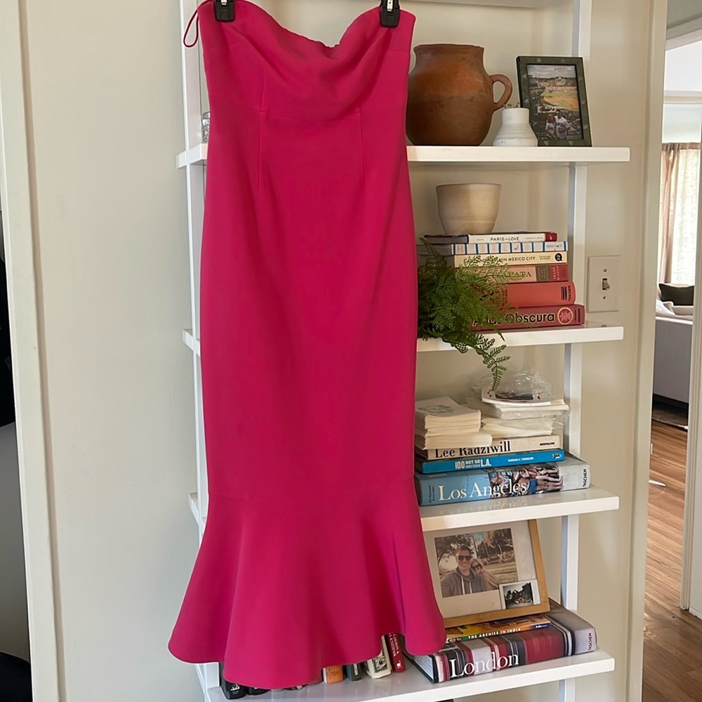 Hot pink Cinq a Sept mermaid dress
